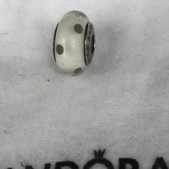 Pandora polka dot Murano glass Charm - Picture 2 of 3